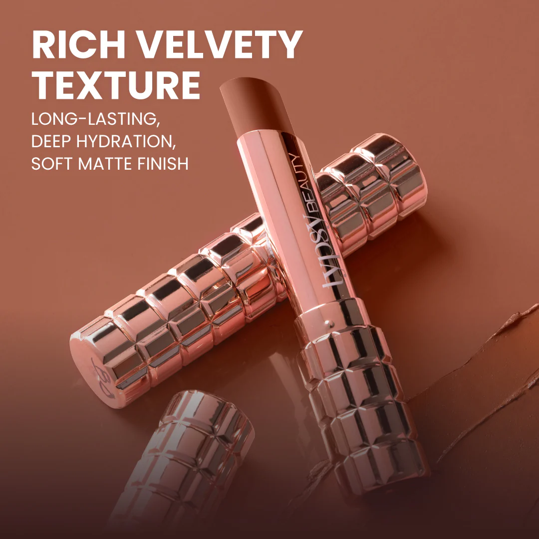 MEDIUM TRIO COCOA PEPTIDE VELVET MATTE LIPSTICK COMFORT MATTE LIPSTICK - Image 3